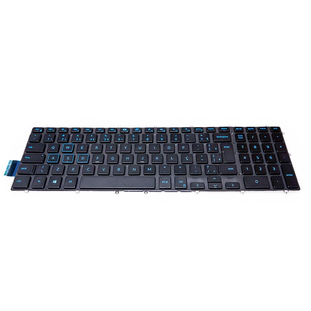 Teclado para Notebook Dell Inspiron G3 3590, ABNT2 Preto, possui teclas confortáveis e 12 meses de garantia.