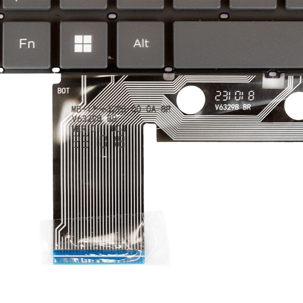 Teclado para Notebook Positivo Duo C4128ABR, ABNT2 Preto, possui teclas confortáveis e 12 meses de garantia.
