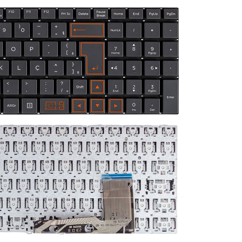 Teclado para Notebook Positivo Duo C4128ABR, ABNT2 Preto, possui teclas confortáveis e 12 meses de garantia.