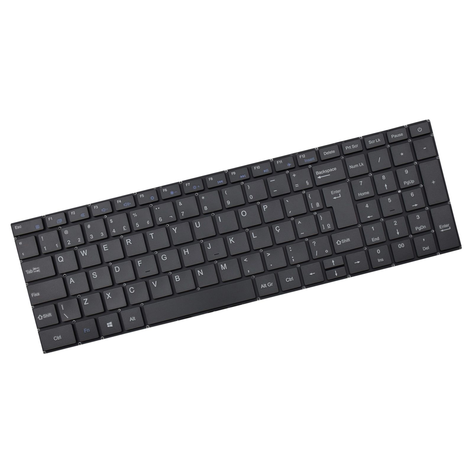 Teclado para Notebook Philco Part Number PNB15-6AP34H1W10, ABNT2 Preto, possui teclas confortáveis e 12 meses de garantia.