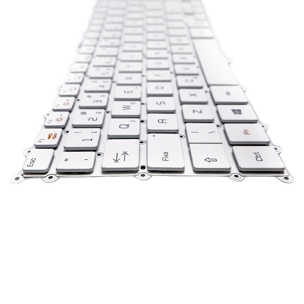 Teclado para Notebook Lg Gram 15 15Z970, ABNT2 Branco, possui teclas confortáveis e 12 meses de garantia.