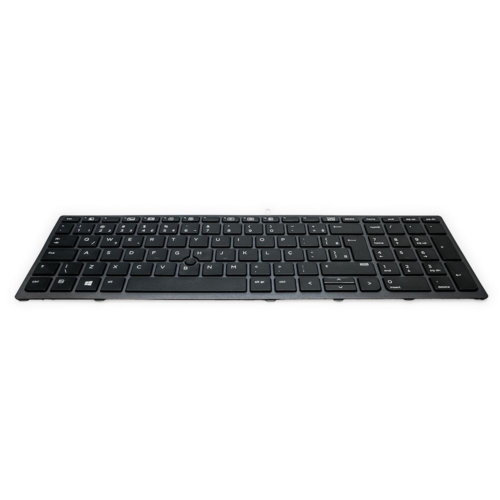 Teclado para Notebook Hp Zbook 17 G3, Inglês Internacional - US Preto, possui teclas confortáveis e 12 meses de garantia.