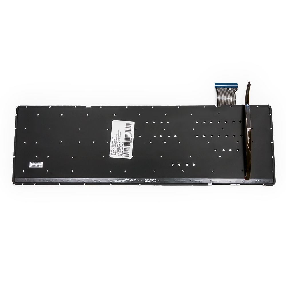 Teclado para Notebook Asus Rog GL552JX, Inglês Internacional - US Preto, possui teclas confortáveis e 12 meses de garantia.