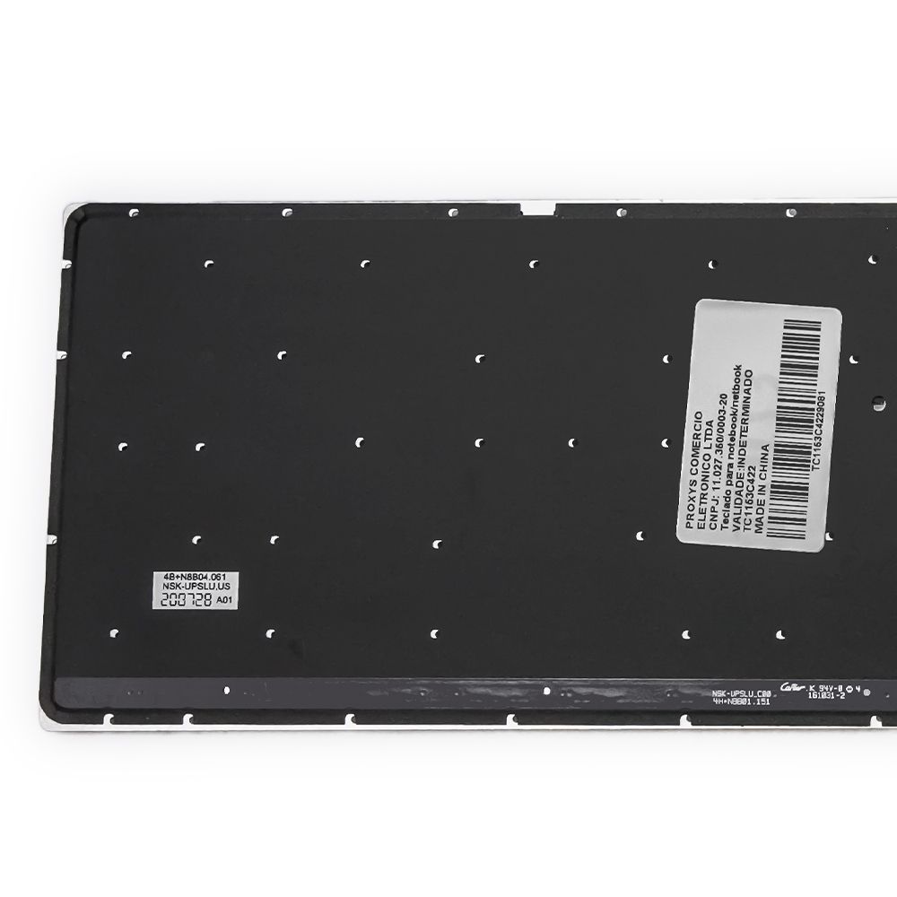 Teclado para Notebook Asus Rog G771JM, Inglês Internacional - US Preto, possui teclas confortáveis e 12 meses de garantia.