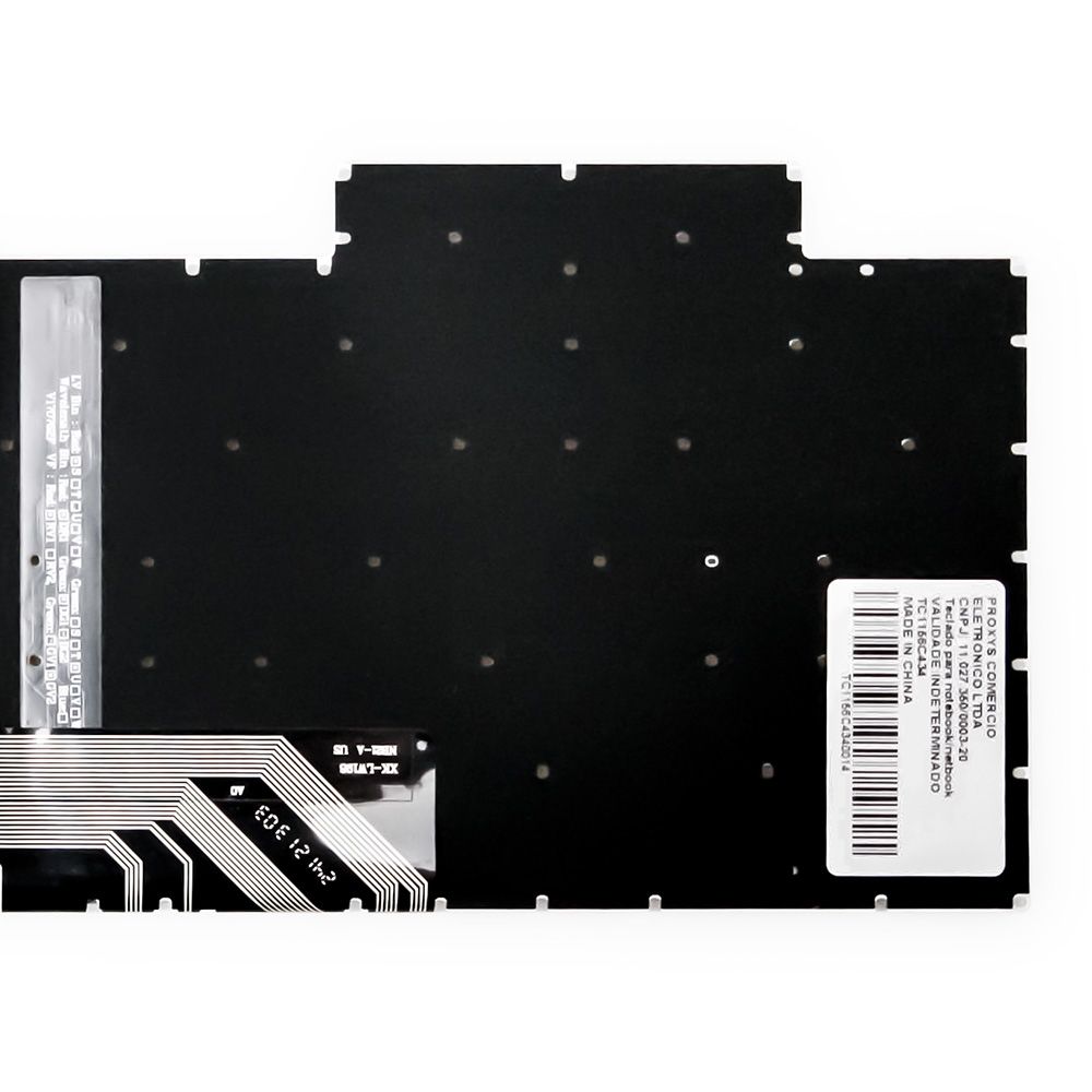 Teclado para Notebook Asus FX507ZC4, ABNT2 Preto, possui teclas confortáveis e 12 meses de garantia.