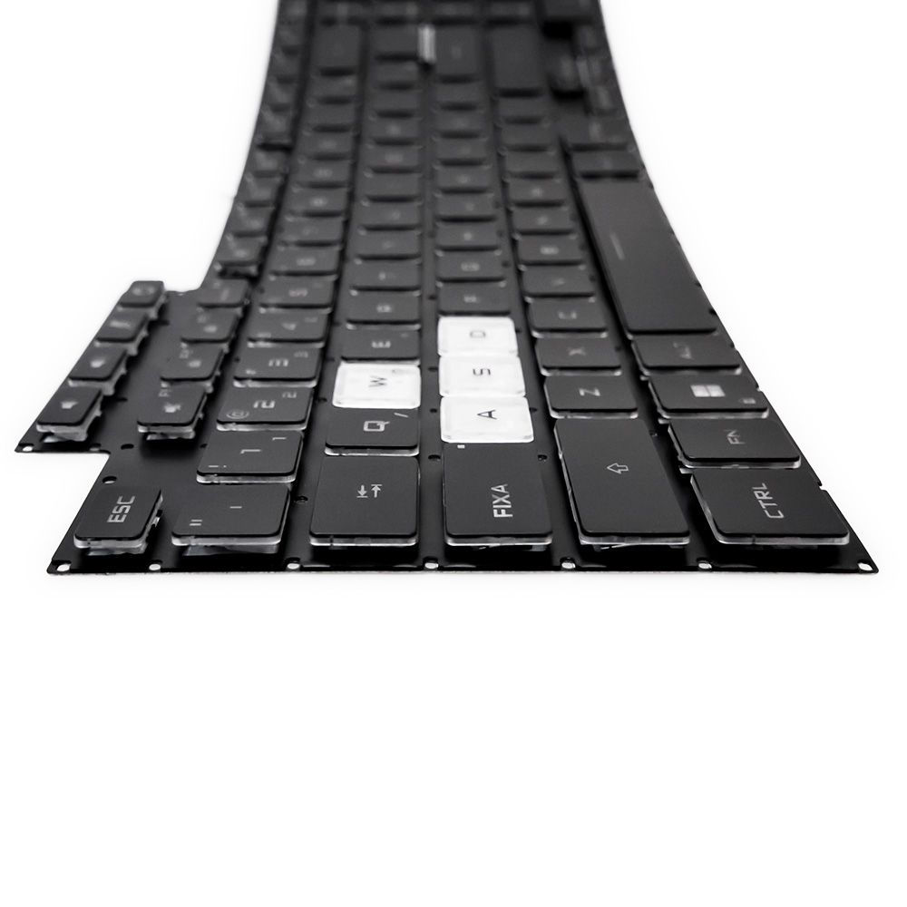 Teclado para Notebook Asus FX507ZC4, ABNT2 Preto, possui teclas confortáveis e 12 meses de garantia.