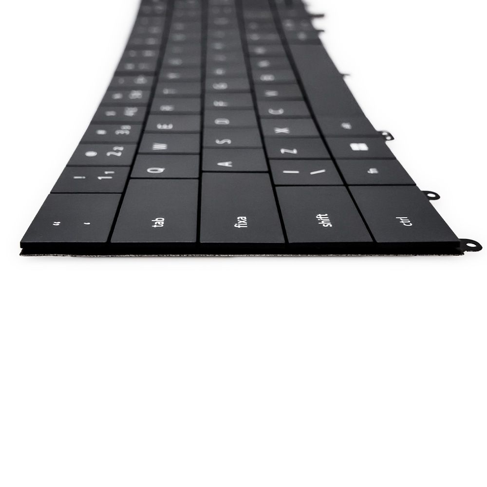 Teclado para Notebook compatível com Part Number 0DM4K8, ABNT2 Preto, possui teclas confortáveis e 12 meses de garantia.