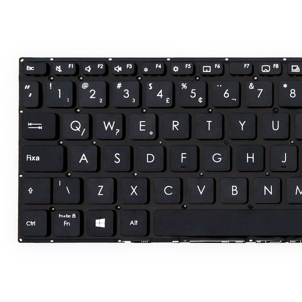 Teclado para Notebook Asus Vivobook E510, ABNT2 Preto, possui teclas confortáveis e 12 meses de garantia.