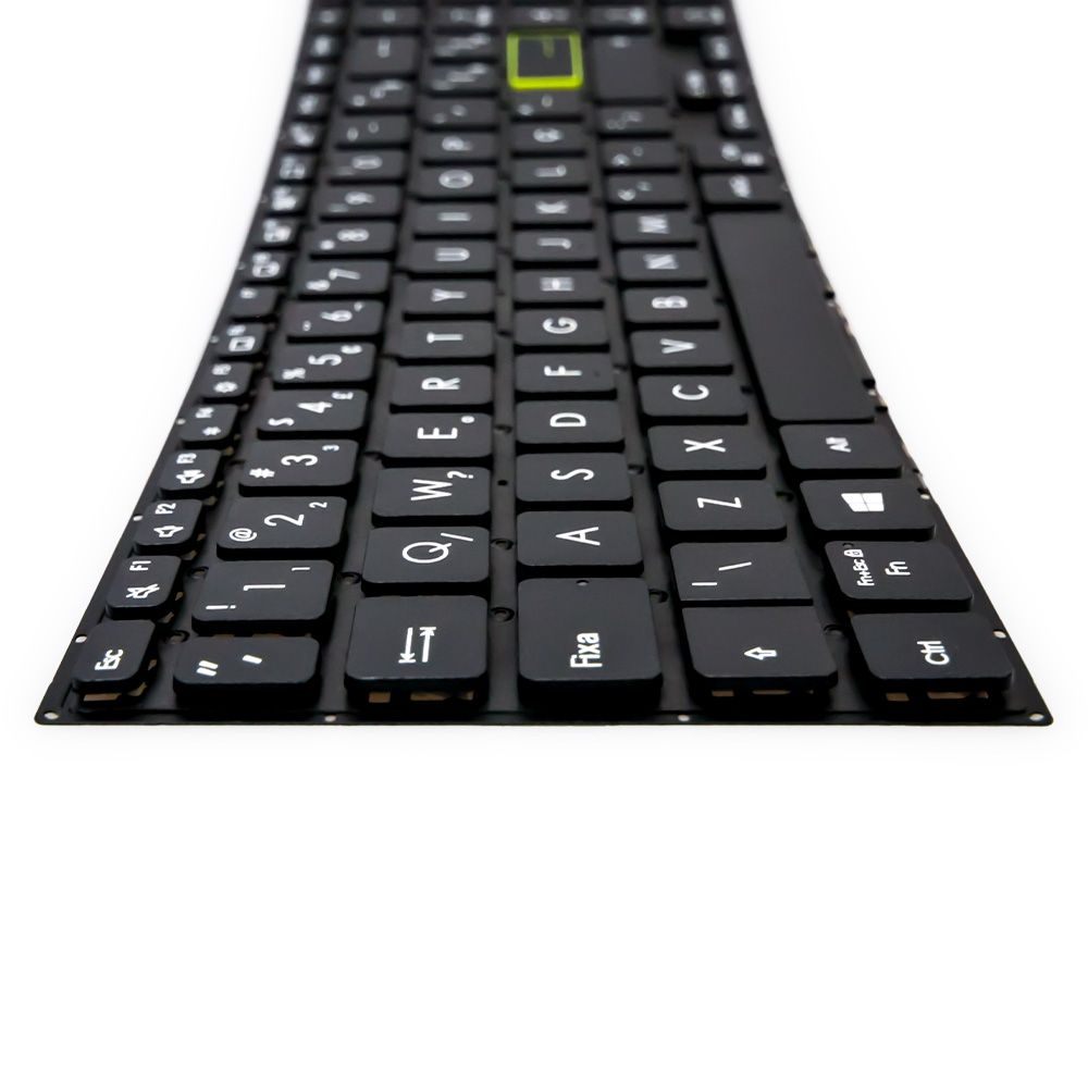 Teclado para Notebook Asus Vivobook E510MA, ABNT2 Preto, possui teclas confortáveis e 12 meses de garantia.