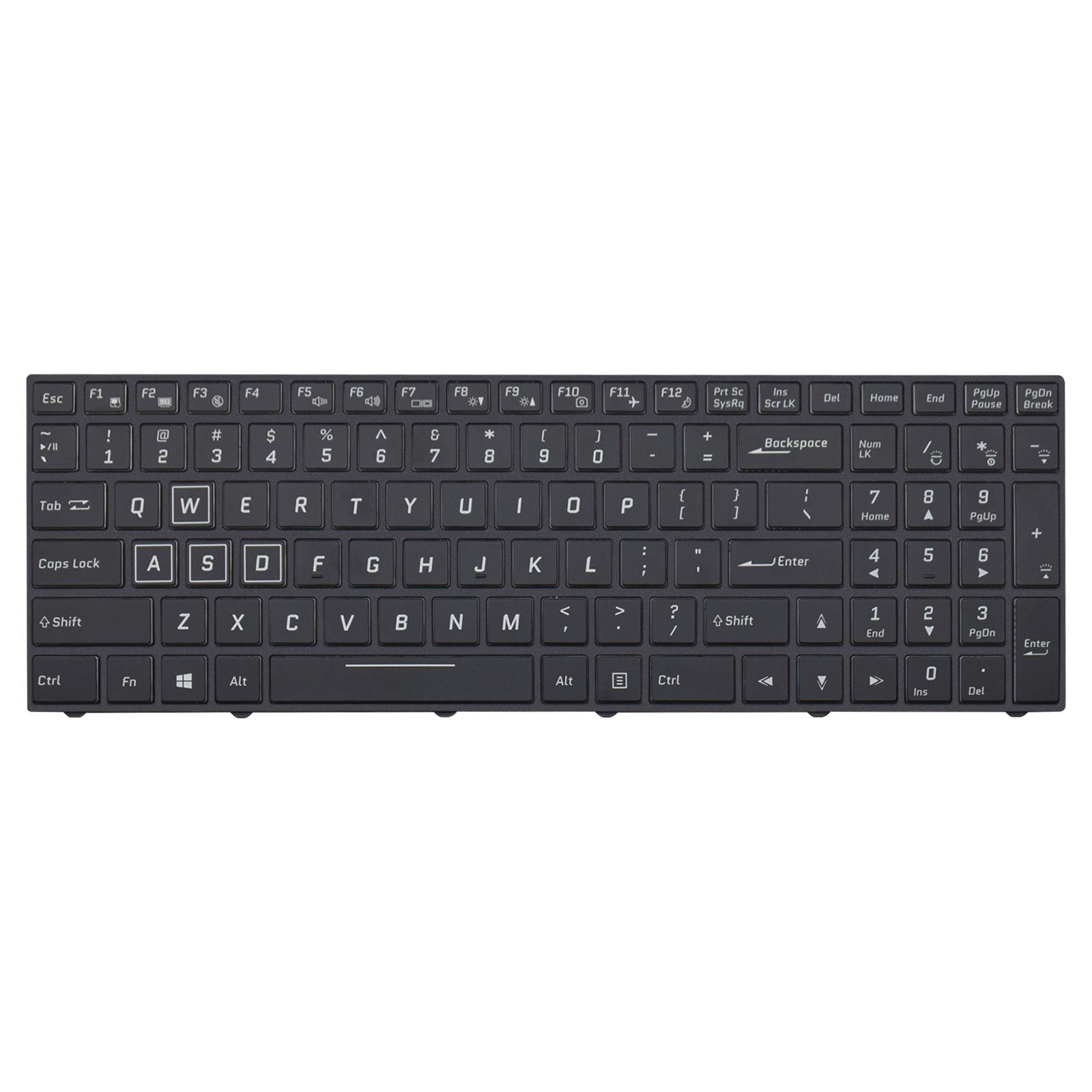 Teclado para Notebook Avell Full Range com padrão ABNT2 Preto possui teclas confortáveis com Ç e 12 meses de garantia