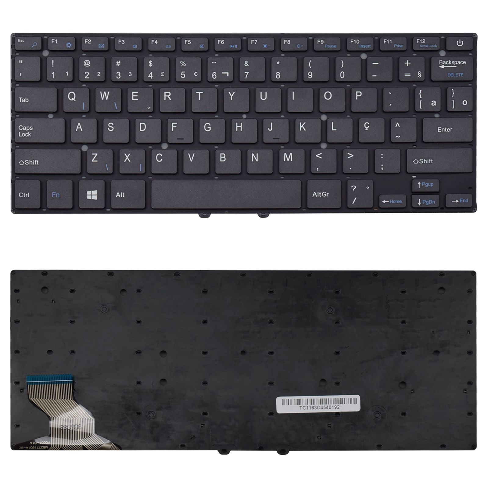Teclado para Notebook Multilaser Legacy PC206, ABNT2 Preto, possui teclas confortáveis e 12 meses de garantia.