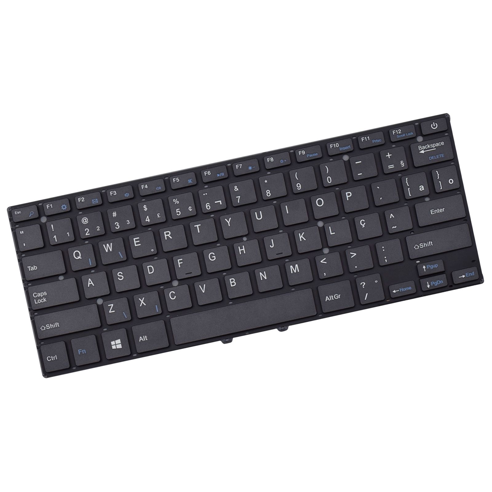 Teclado para Notebook Multilaser Legacy PC240, ABNT2 Preto, possui teclas confortáveis e 12 meses de garantia.