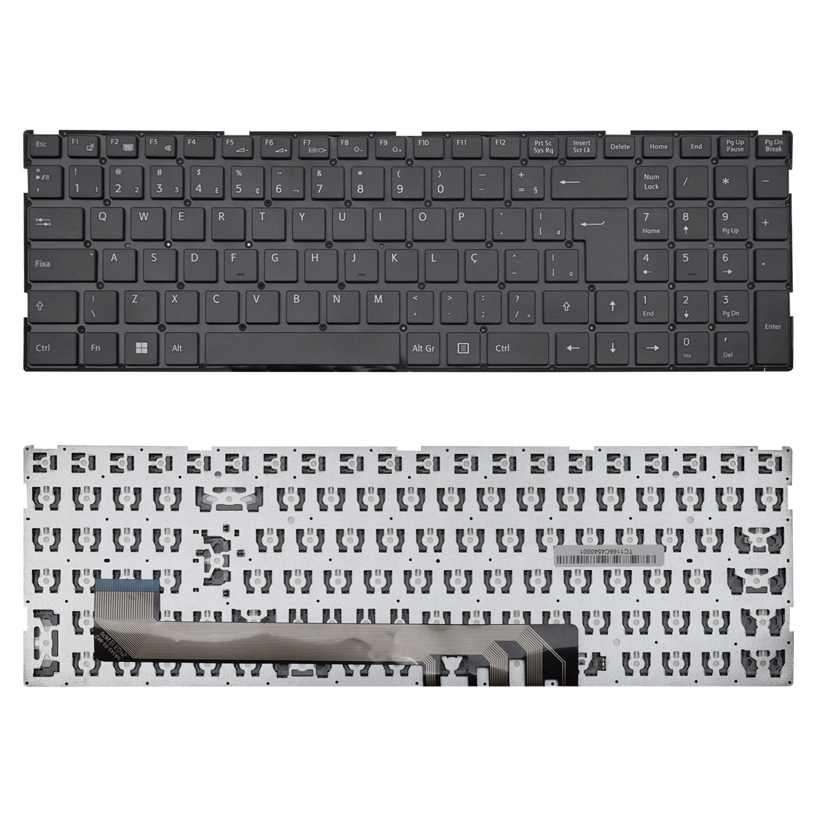 Teclado para Notebook Sony Vaio VJFE54F11X-B0521H, ABNT2 Preto, possui teclas confortáveis e 12 meses de garantia.
