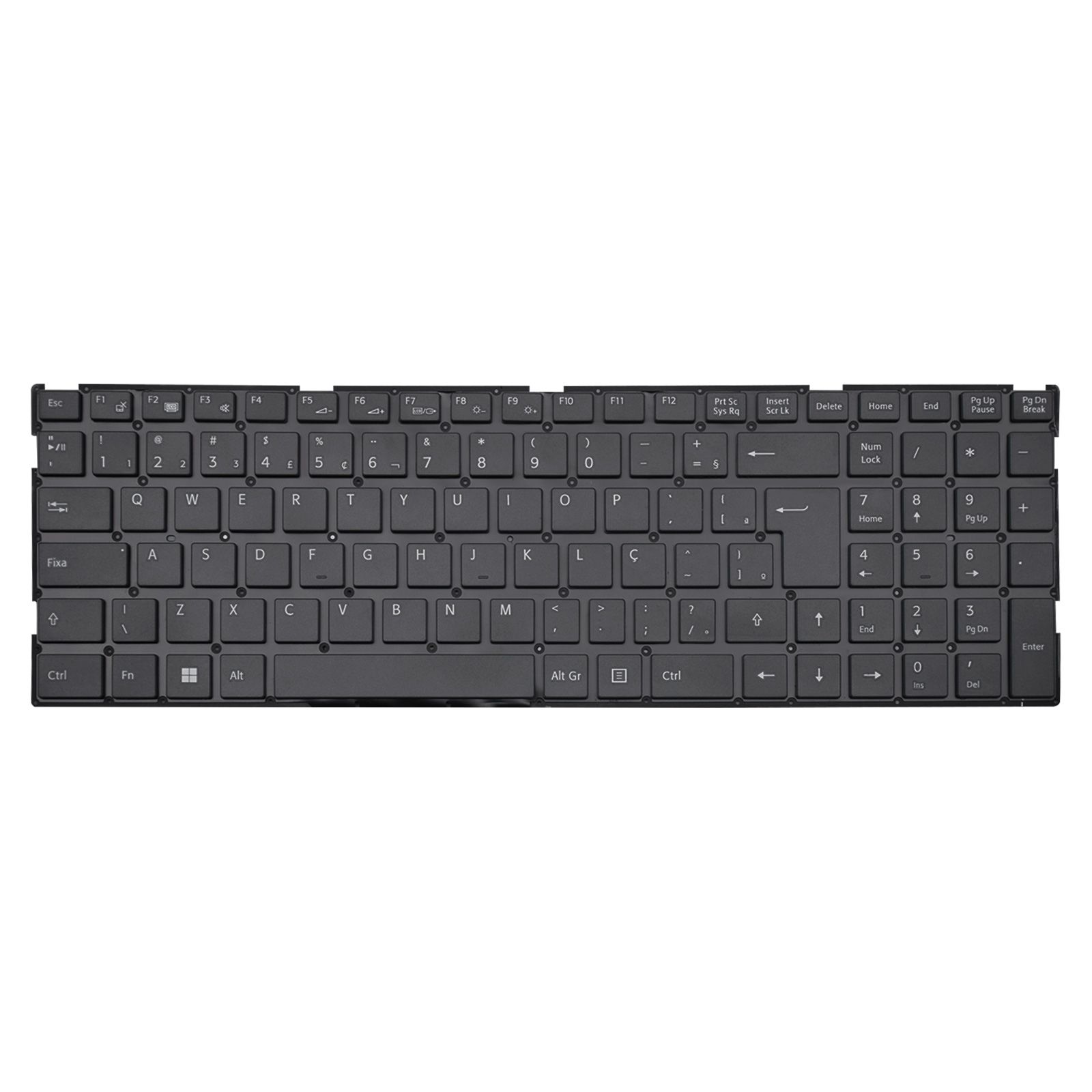 Teclado para Notebook Sony Vaio VJFE54F11X-B1911H, ABNT2 Preto, possui teclas confortáveis e 12 meses de garantia.