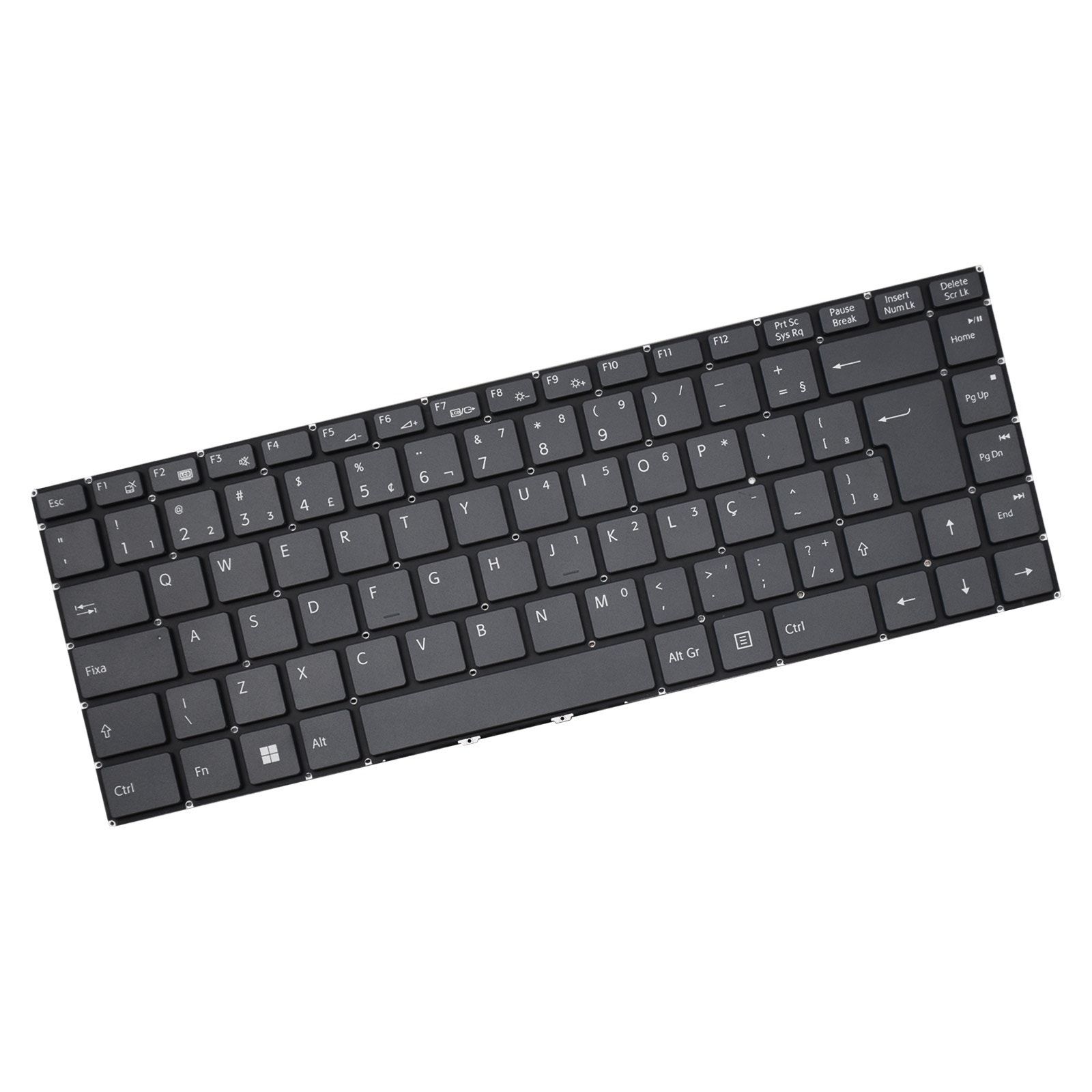 Teclado para Notebook compatível com Part Number VWNC51427-BK, ABNT2 Preto, possui teclas confortáveis e 12 meses de garantia.