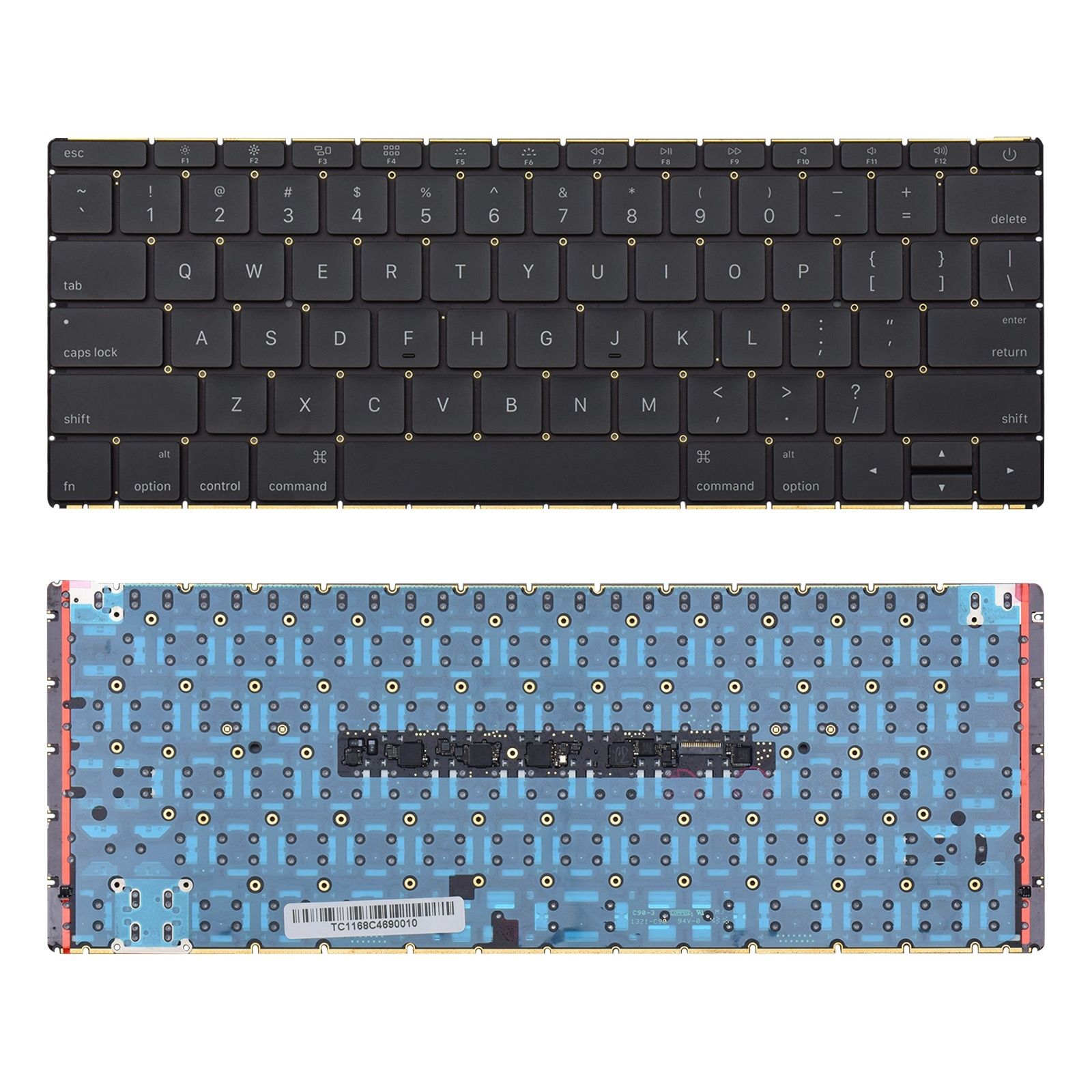 i5 MacBook12インチ 2017年 グレイ A1534 USキーボード Teclado para Notebook Apple Macbook Retina A1534 2017