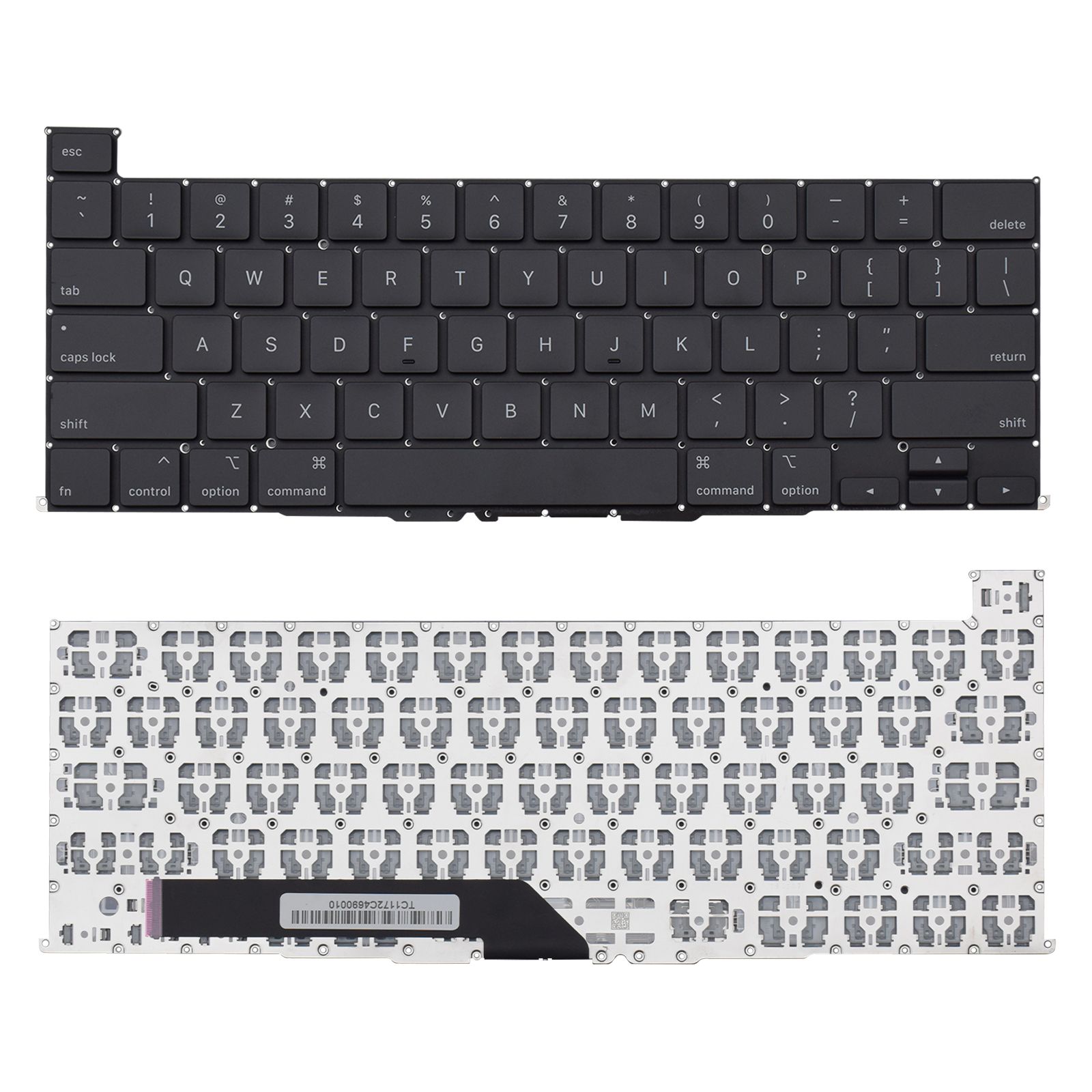 Teclado para Notebook Apple Macbook Pro 16 EMC 3347 Inglês Internacional - US Preto