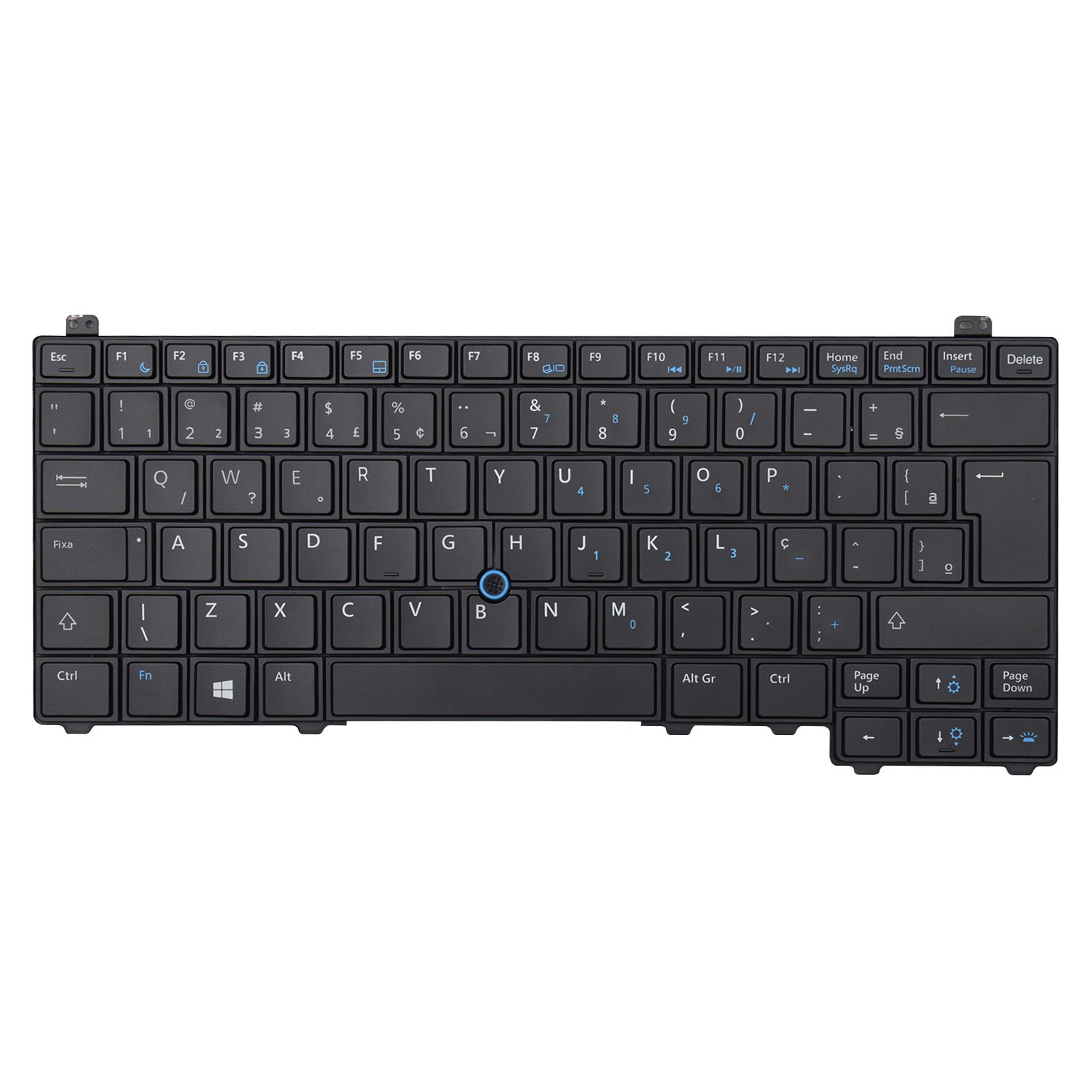 Teclado para Notebook Part Number V141025DR ABNT2 Preto possui teclas confortáveis e 12 meses de garantia