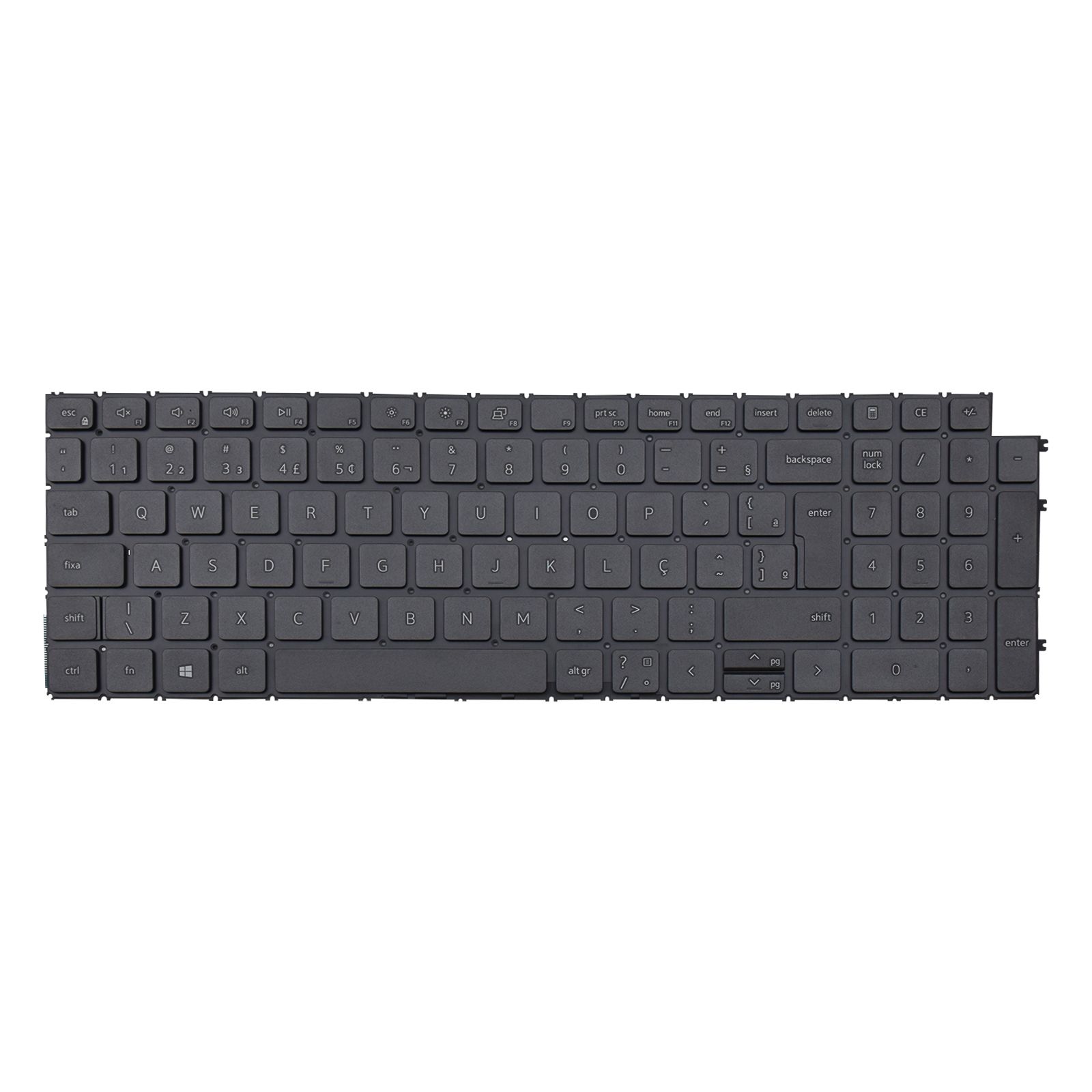 Teclado para Notebook Dell P112F ABNT2 Preto
