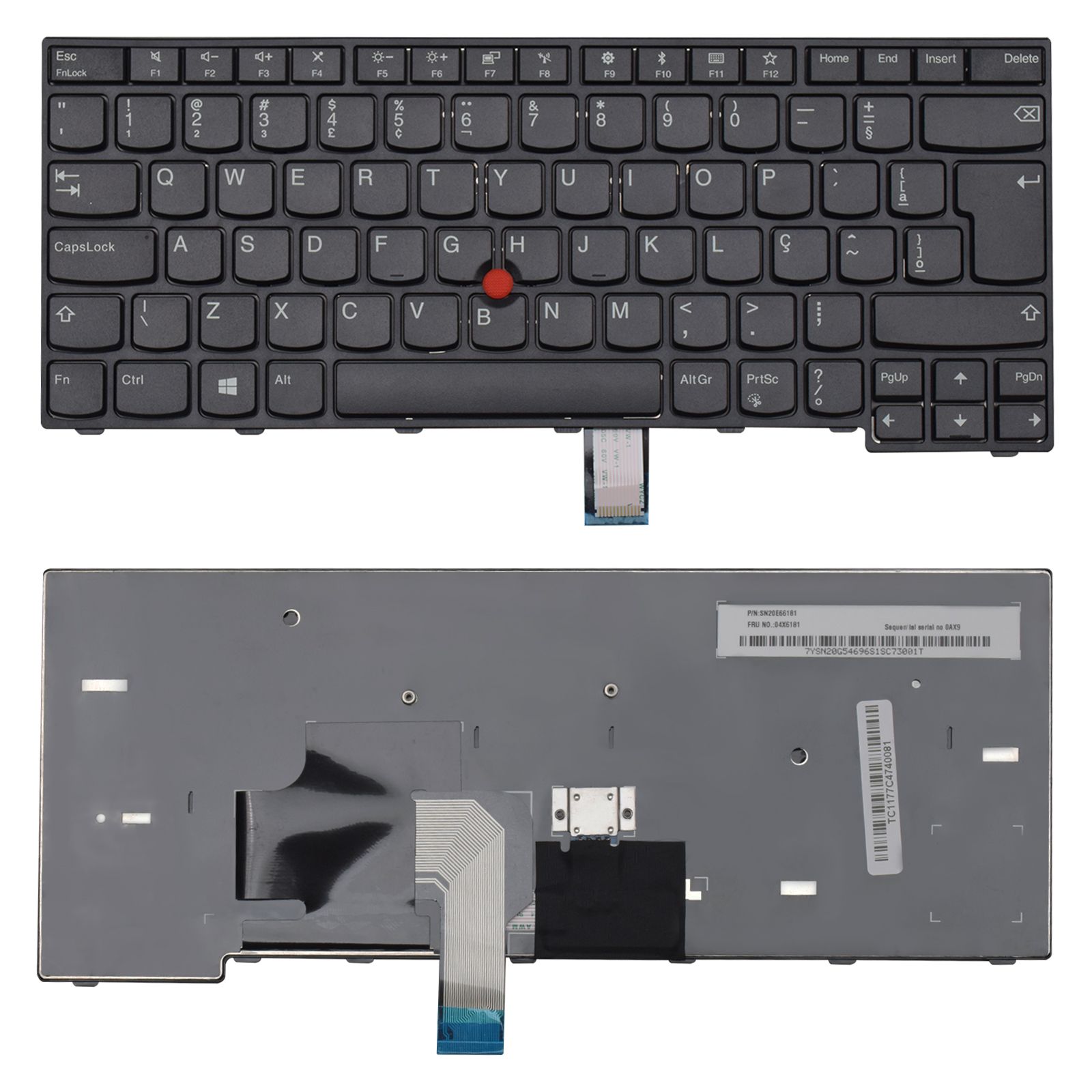 Teclado para Notebook Lenovo Thinkpad Edge E470 ABNT2 Preto