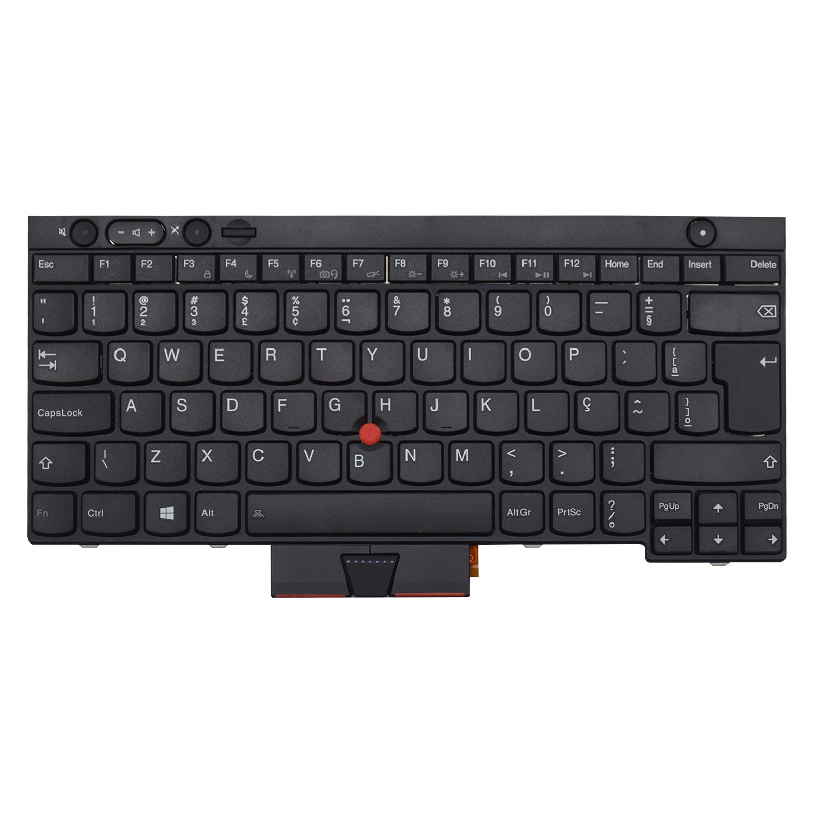 Teclado para Notebook Lenovo Thinkpad com padrão ABNT2 Preto possui teclas confortáveis com Ç e 12 meses de garantia
