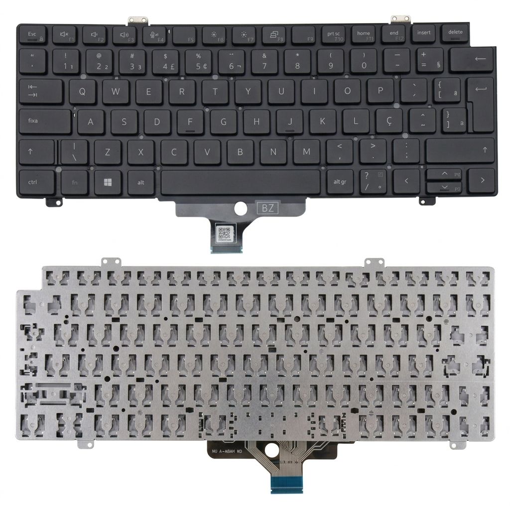 Teclado para Notebook Dell Vostro 3400 Sem Iluminação ABNT2 Preto