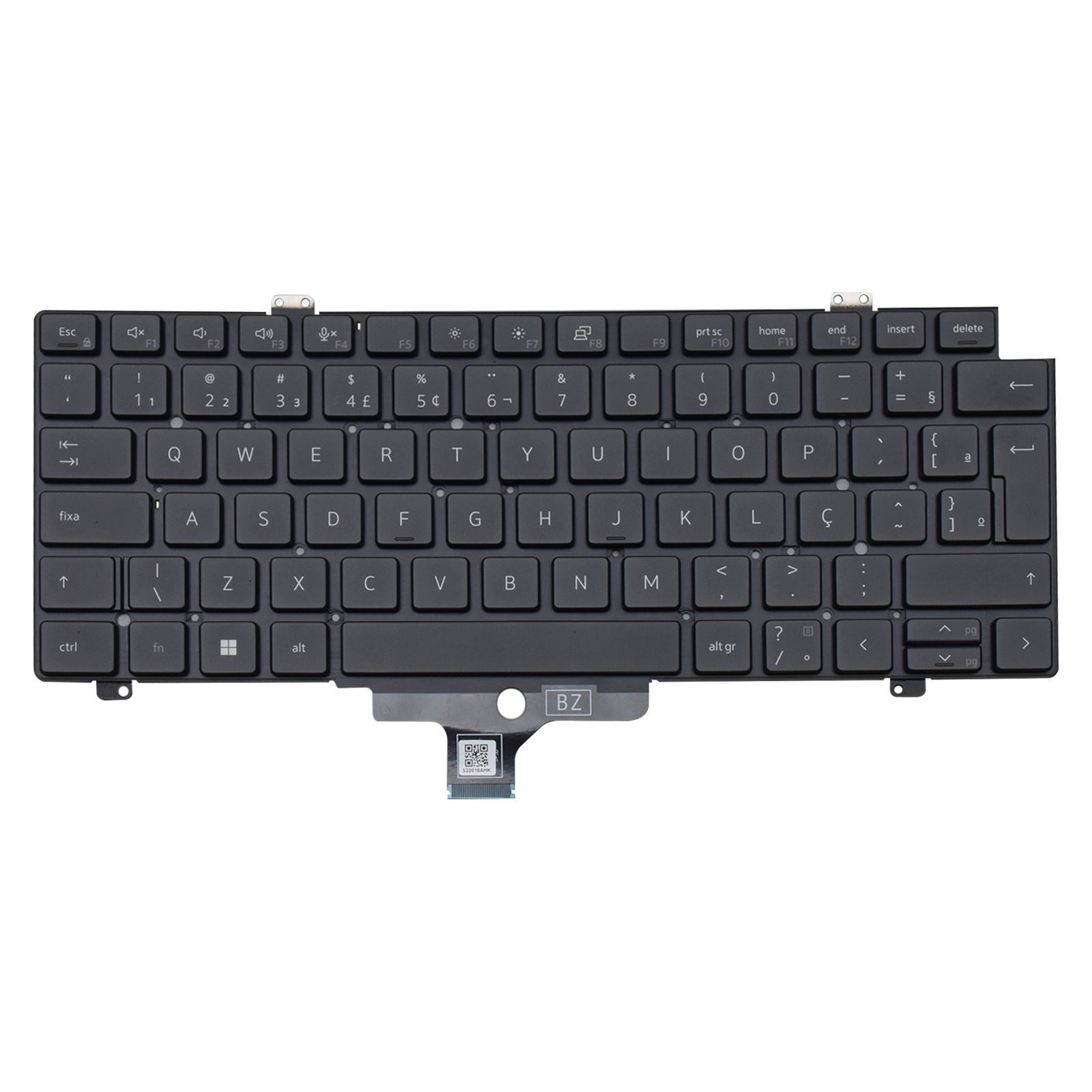 Teclado para Notebook Dell Latitude 5450 ABNT2 Preto possui teclas confortáveis e 12 meses de garantia