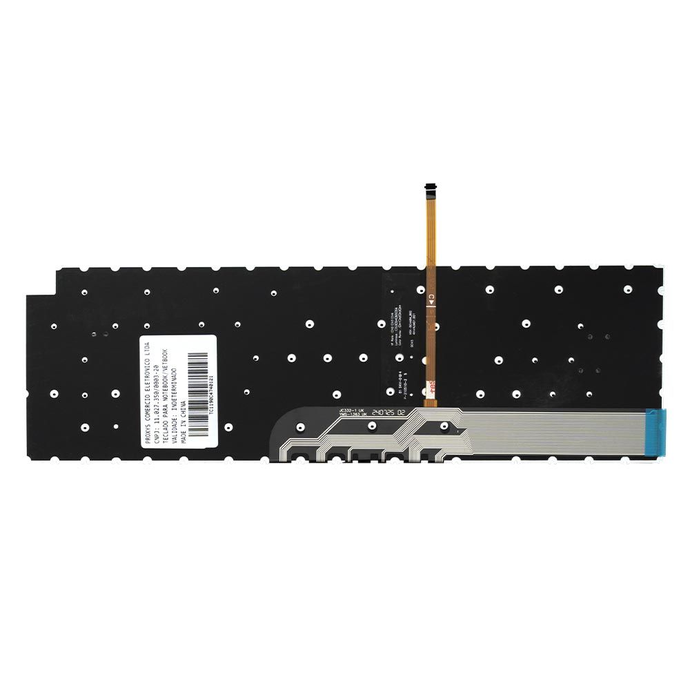 Teclado para Notebook Dell Inspiron 15-I1300-A30P Cinza Claro