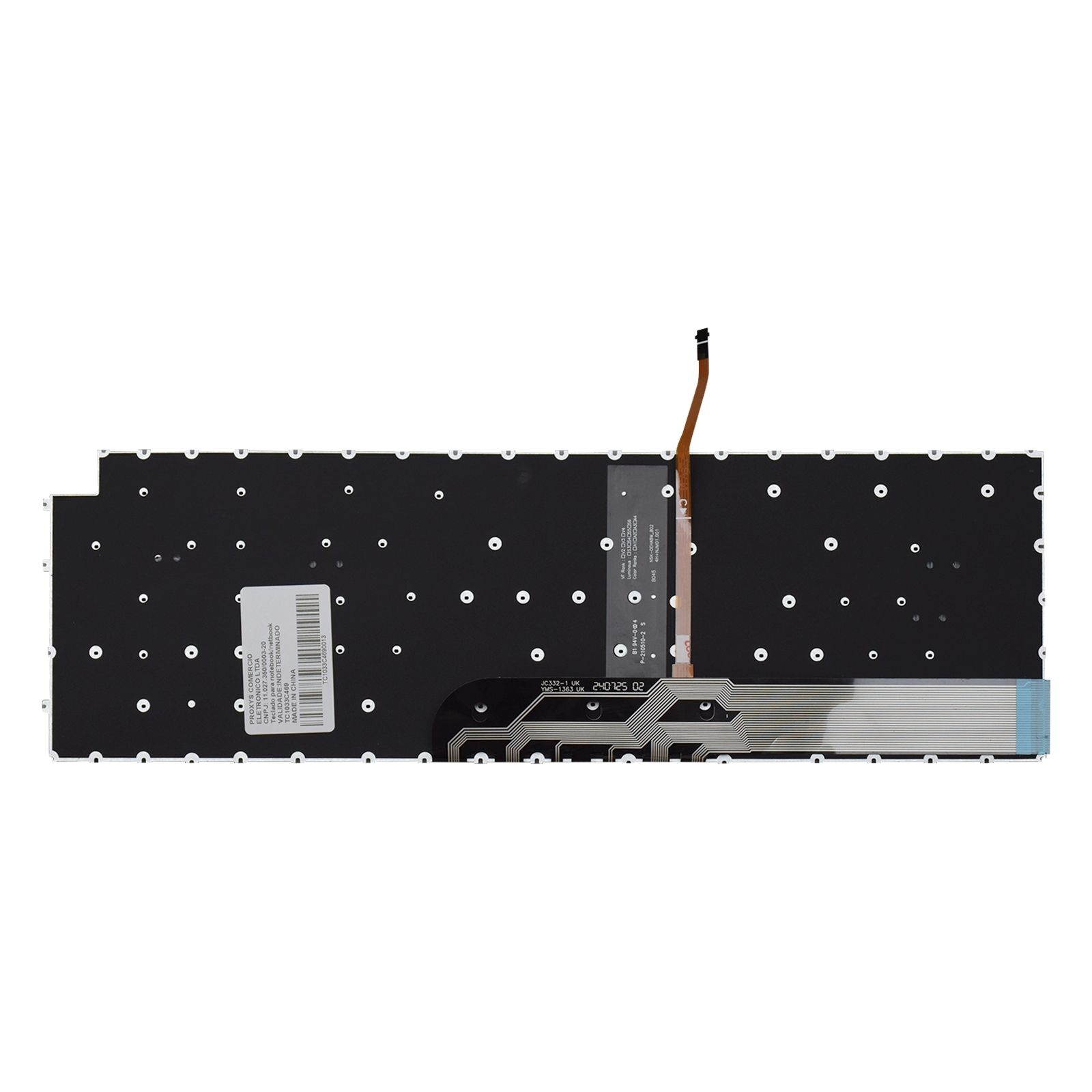 Teclado para Notebook Dell Inspiron 15-I120K-A10P ABNT2 Cinza Escuro