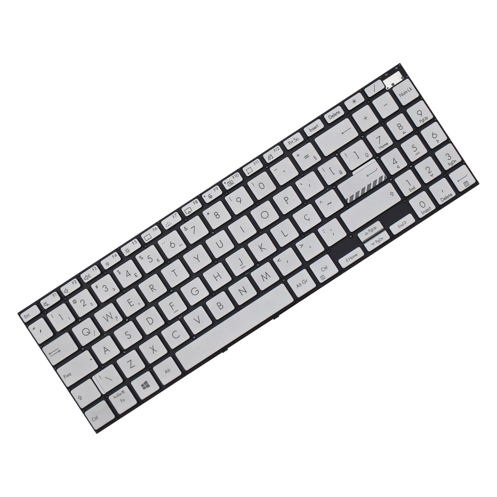 Teclado para Notebook Asus Vivobook 15-K3500PC ABNT2 Prata