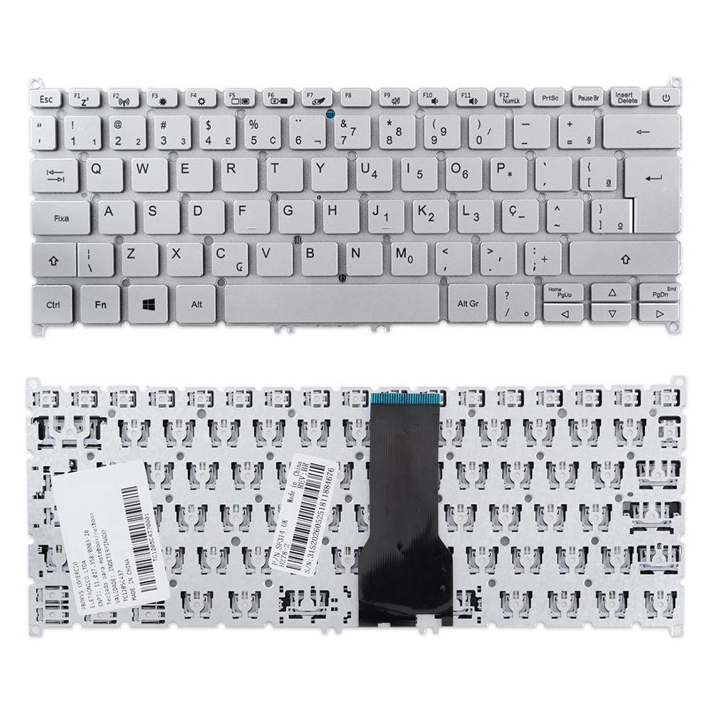 Teclado para Notebook Acer Aspire A514-53-5239 Sem Iluminação