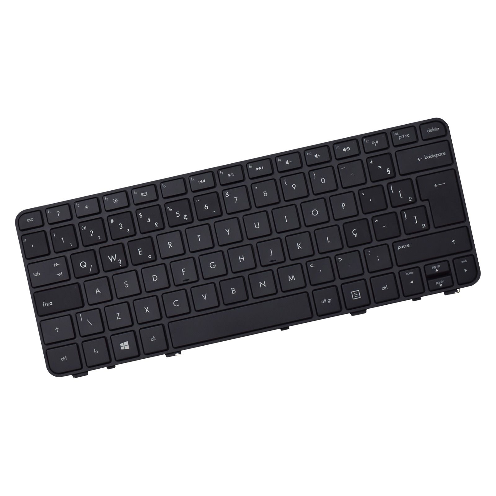 Teclado para Notebook HP Pavilion dm1-3270br-3270BR, ABNT2 - UK Style Preto, possui teclas confortáveis e 12 meses de garantia.