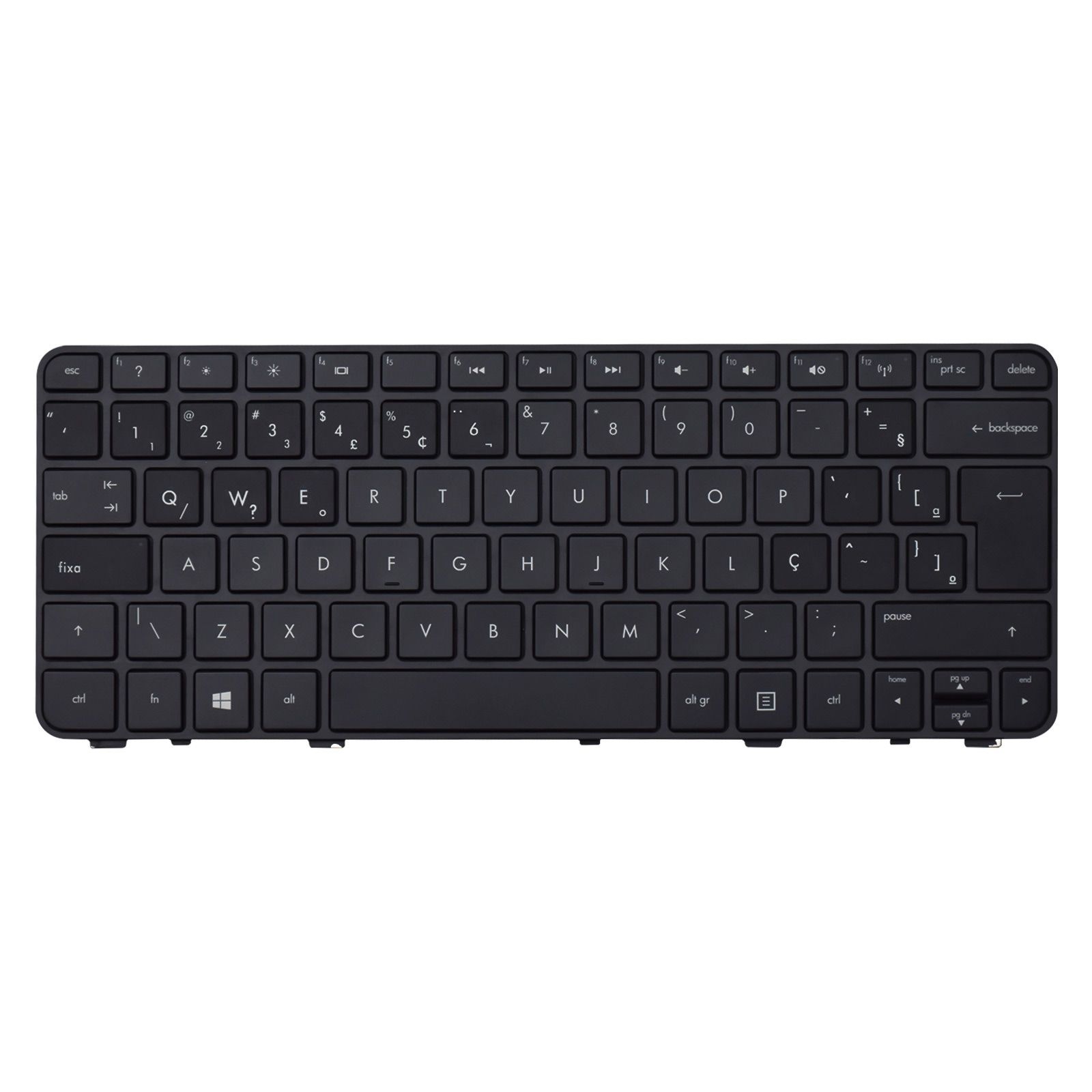 Teclado para Notebook HP Pavilion dm1-3260br-3260BR, ABNT2 - UK Style Preto, possui teclas confortáveis e 12 meses de garantia.