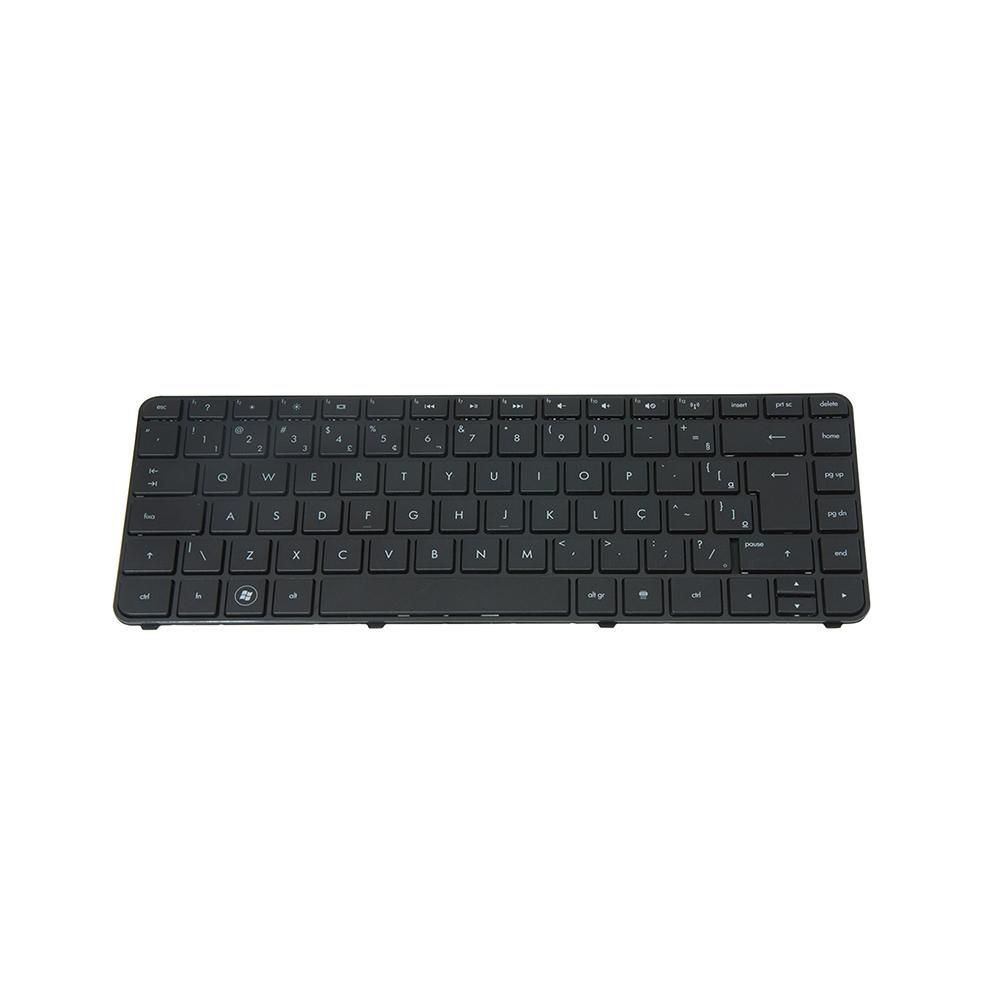 Teclado para Notebook HP Part Number V125626AS1, ABNT2 Preto, possui teclas confortáveis e 12 meses de garantia.