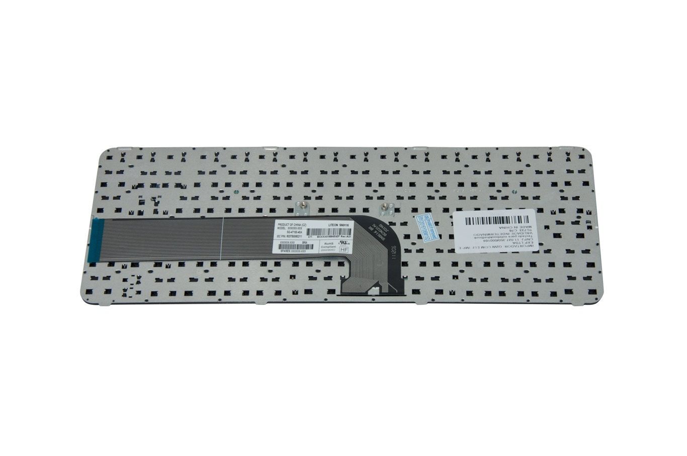 Teclado para Notebook HP Part Number V125630A, ABNT2 Preto, possui teclas confortáveis e 12 meses de garantia.