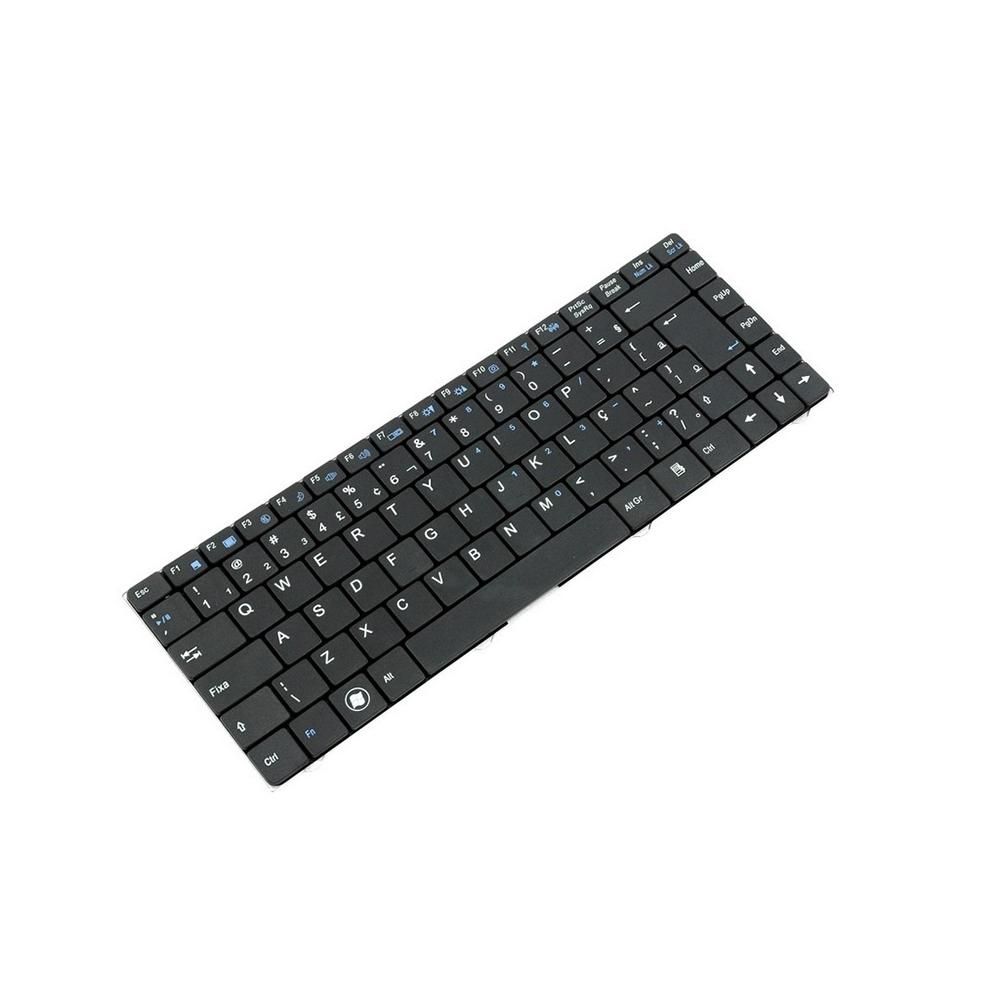 Teclado para Notebook Positivo SIM+ 6280, ABNT2 Preto, possui teclas confortáveis e 12 meses de garantia.
