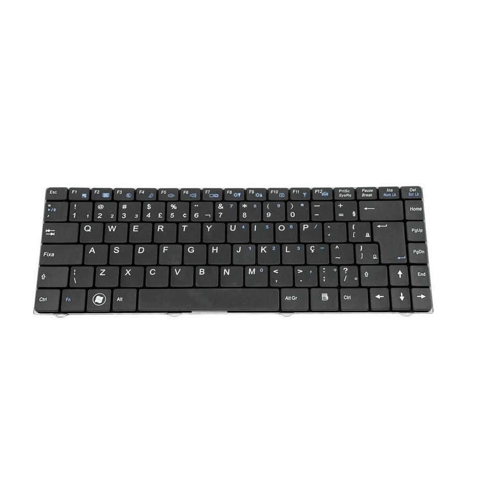 Teclado para Notebook Positivo SIM+ 6280, ABNT2 Preto, possui teclas confortáveis e 12 meses de garantia.
