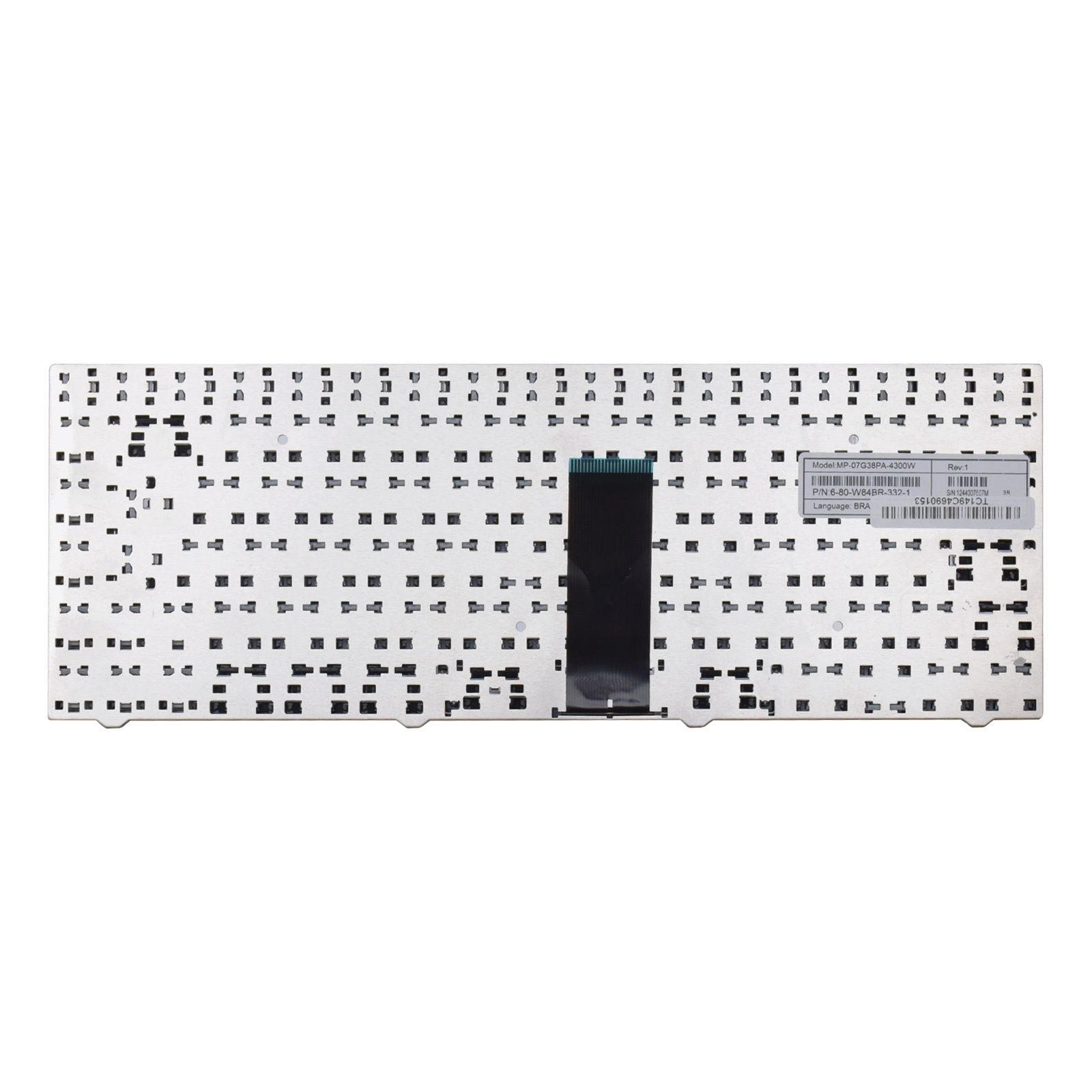 Teclado para Notebook Positivo SIM+ 6280, ABNT2 Preto, possui teclas confortáveis e 12 meses de garantia.