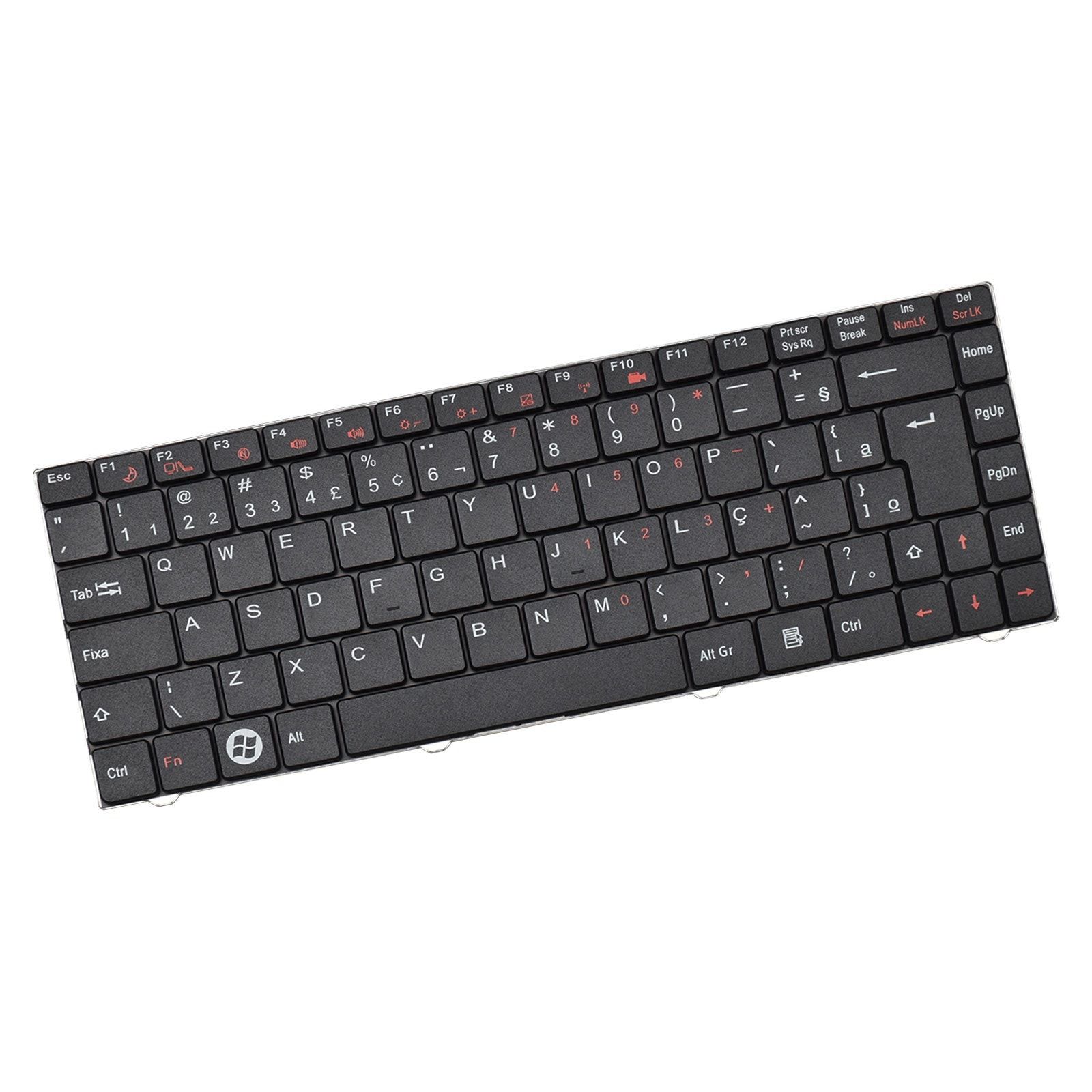 Teclado para Notebook Semp Toshiba Part Number 82B382-X96005, ABNT2 Preto, possui teclas confortáveis e 12 meses de garantia.