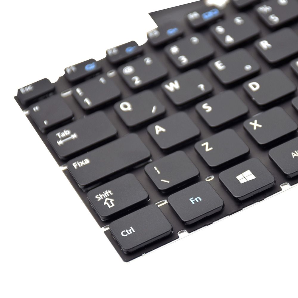 Teclado para Notebook Samsung NP300V3A, ABNT2 Preto, possui teclas confortáveis e 12 meses de garantia.