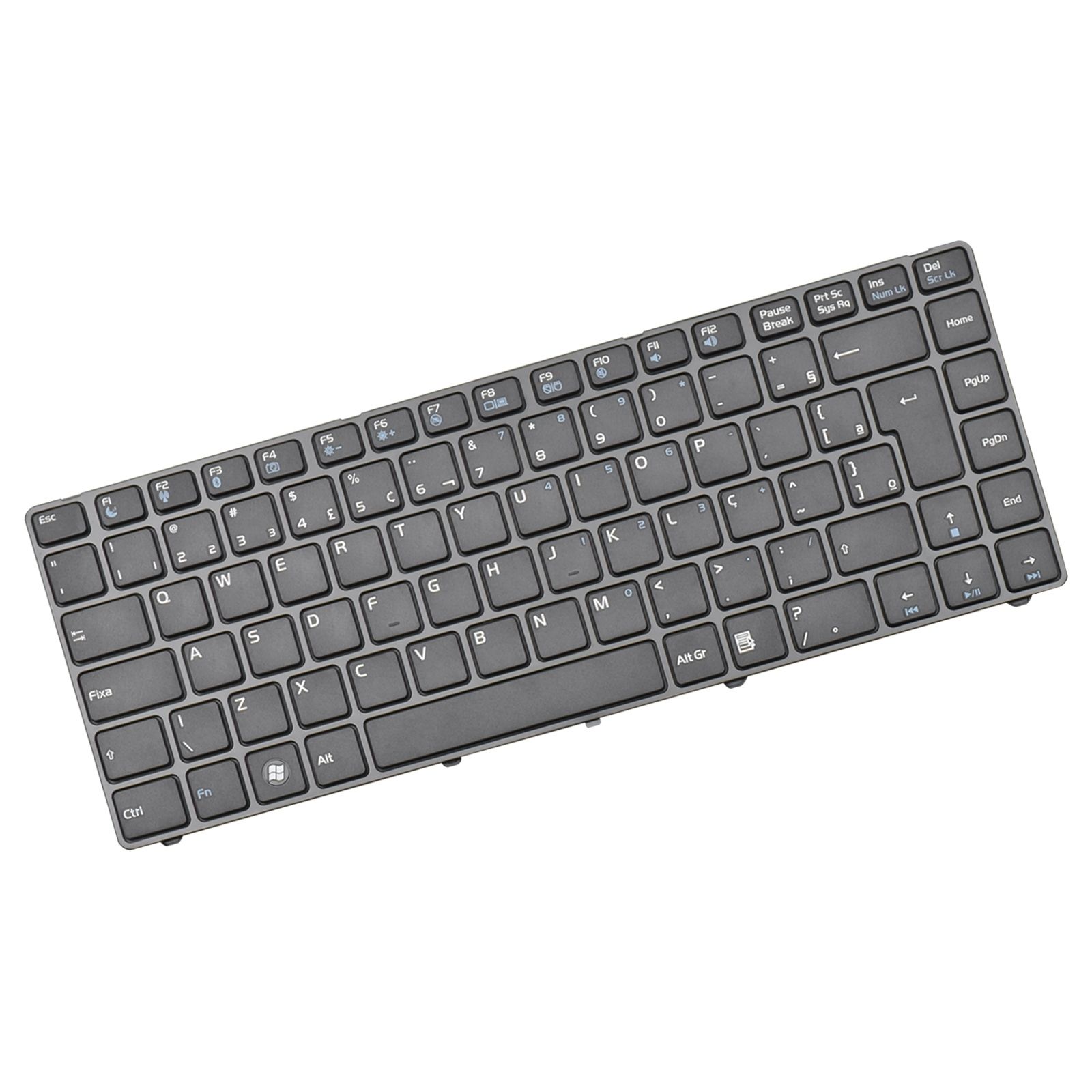 Teclado para Notebook Semp Toshiba STI is1442 is-1442 is 1442, ABNT2 Preto, possui teclas confortáveis e 12 meses de garantia.