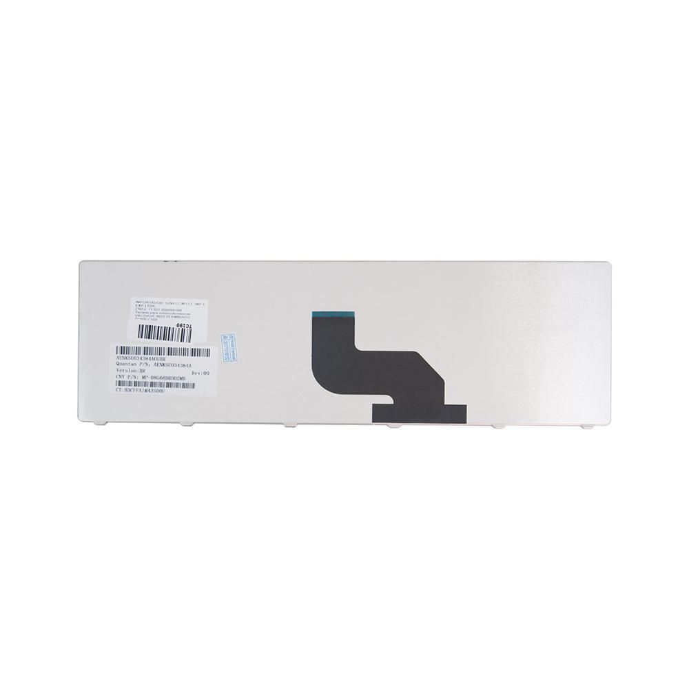 Teclado para Notebook Acer Aspire 5532, ABNT2 - UK Style Preto, possui teclas confortáveis e 12 meses de garantia.