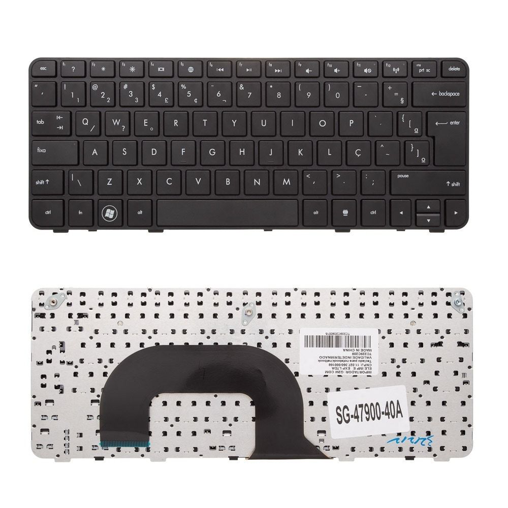 Teclado para Notebook HP Pavilion dm1-4010us-4010US, ABNT2 Preto, possui teclas confortáveis e 12 meses de garantia.