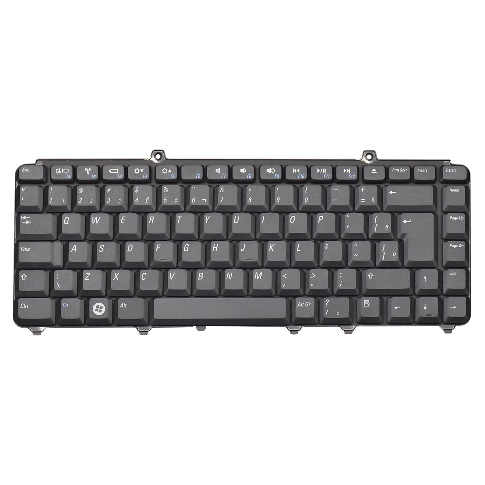 Teclado para Notebook Dell Inspiron 1525 1545 - M1330, ABNT2 - F2 WI-FI Preto, possui teclas confortáveis e 12 meses de garantia.