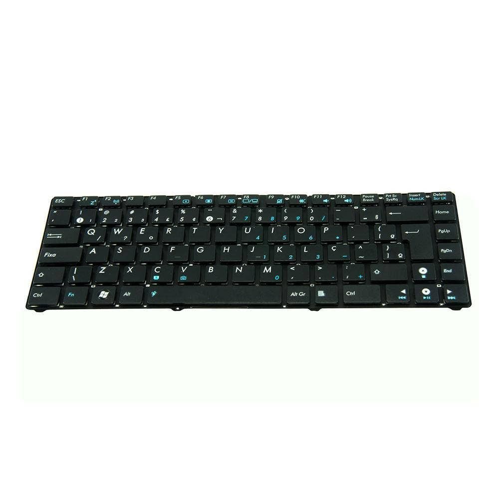 Teclado para Notebook Asus Eee PC 1201NL, ABNT2 Preto, possui teclas confortáveis e 12 meses de garantia.