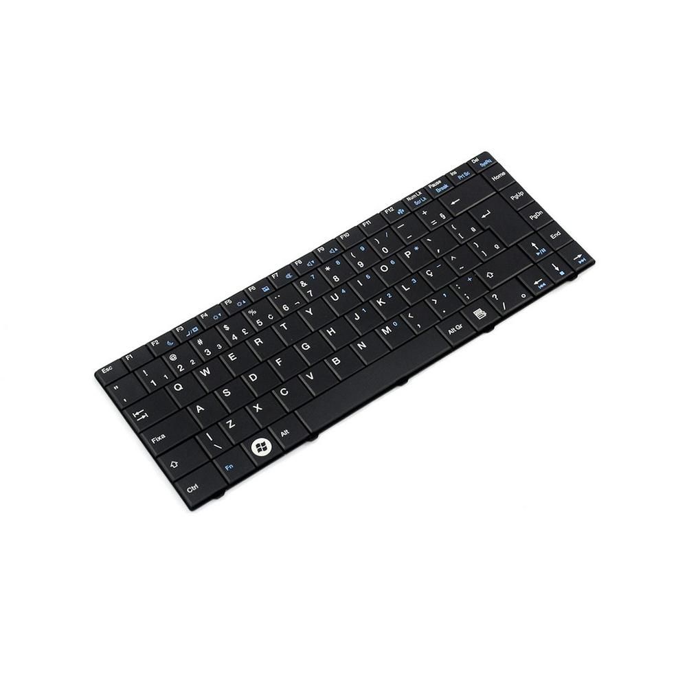 Teclado para Notebook Semp Toshiba Part Number PK130GF1A40, ABNT2 Preto, possui teclas confortáveis e 12 meses de garantia.