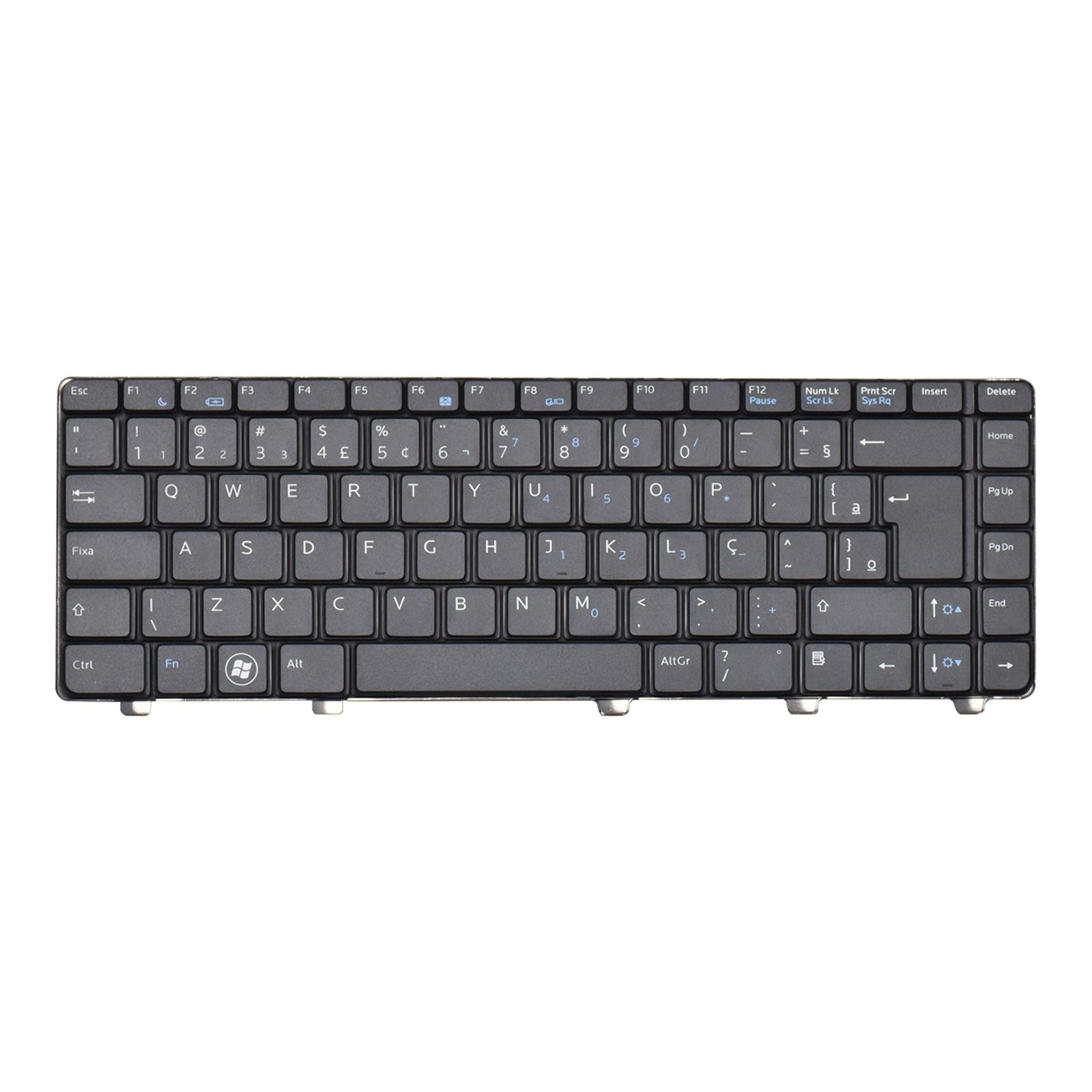 Teclado para Notebook Dell Vostro 3300, ABNT2 Preto, possui teclas confortáveis e 12 meses de garantia.