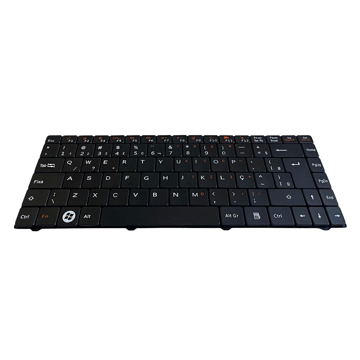 Teclado para Notebook Positivo Part Number MP-07G38PA-3608, ABNT2 Preto, possui teclas confortáveis e 12 meses de garantia.