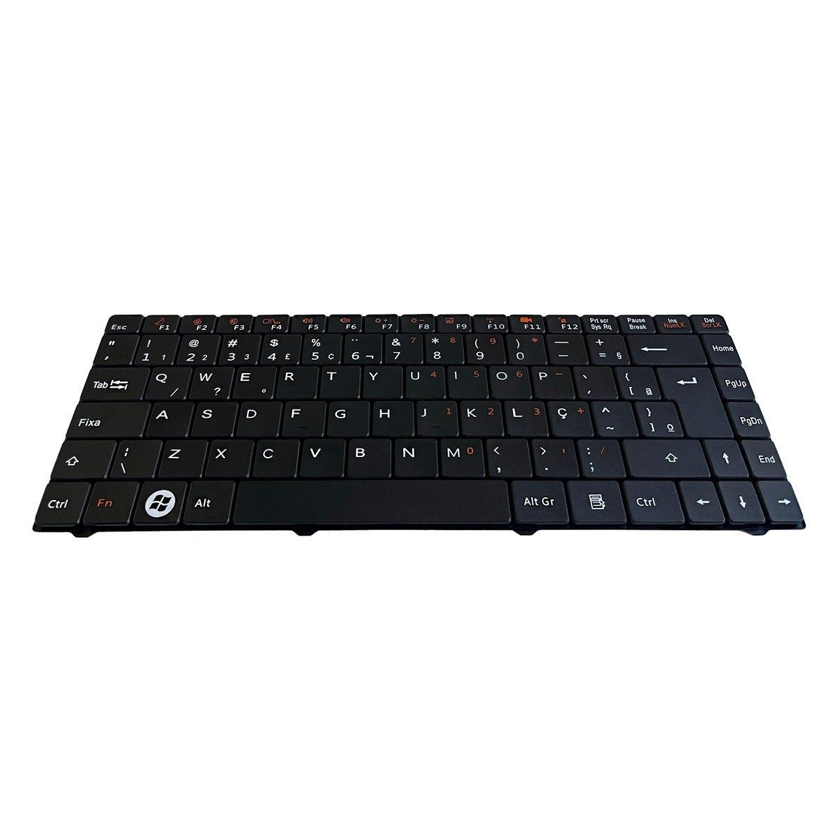 Teclado para Notebook Positivo Aureum 4400, ABNT2 Preto, possui teclas confortáveis e 12 meses de garantia.