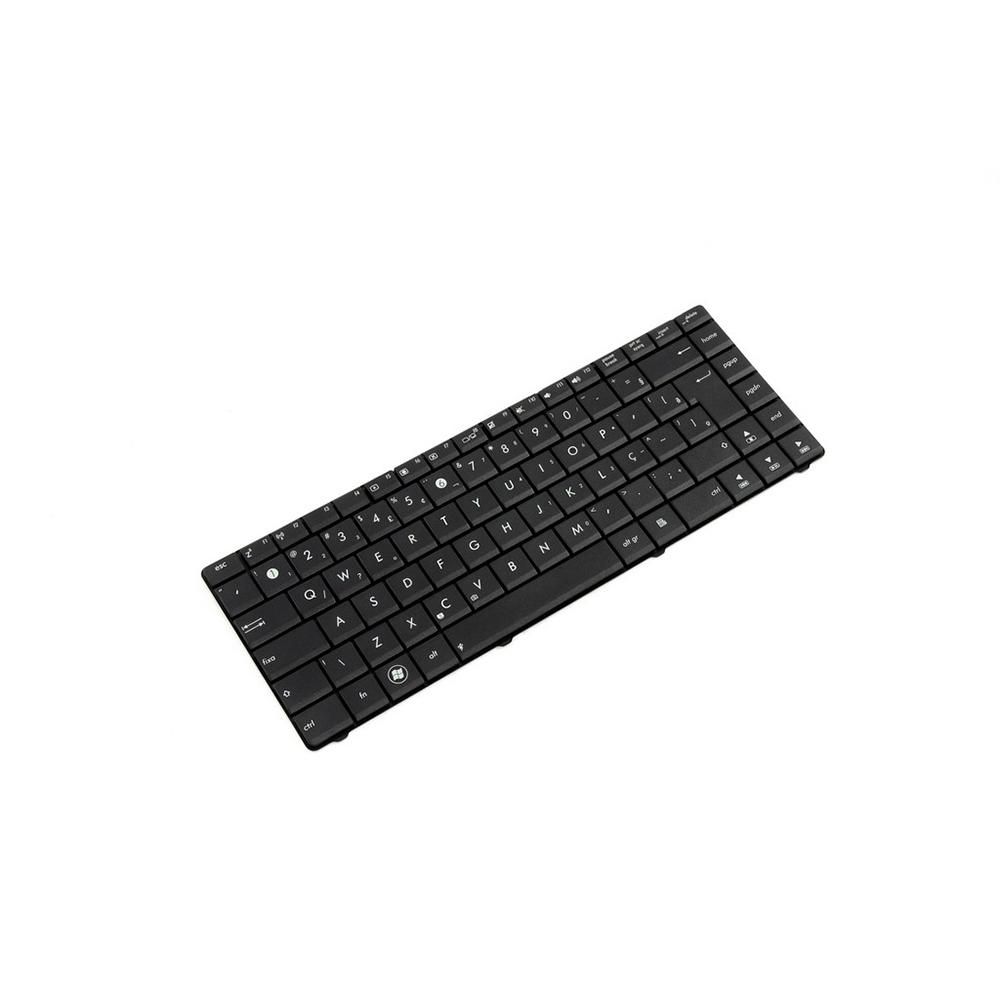 Teclado para Notebook Asus Part Number X43U, ABNT2 Preto, possui teclas confortáveis e 12 meses de garantia.